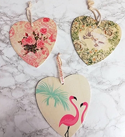 Decoupage Hearts